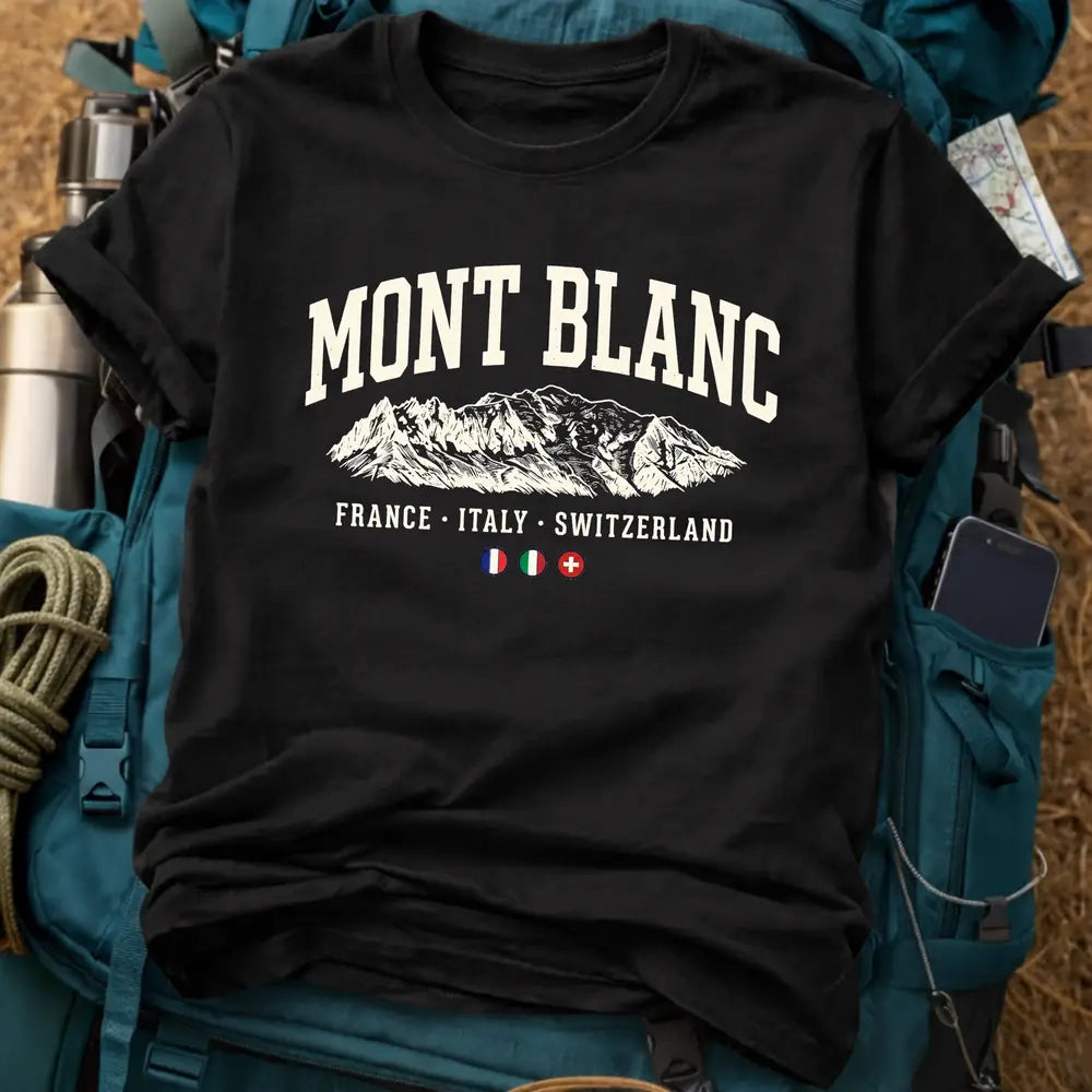 Mont Blanc Alps T-Shirt – Vintage Mountain Graphic Tee