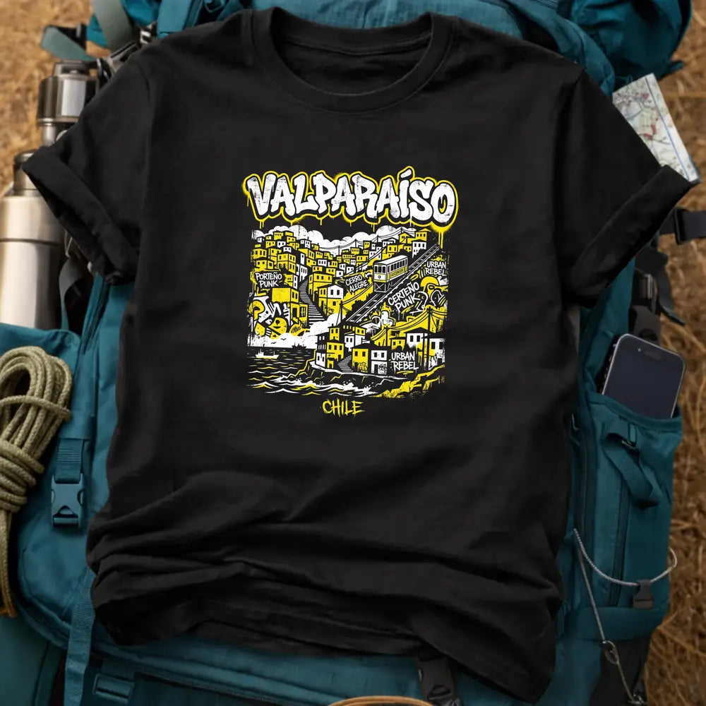 Valparaíso Graffiti Street Art Graphic T-Shirt