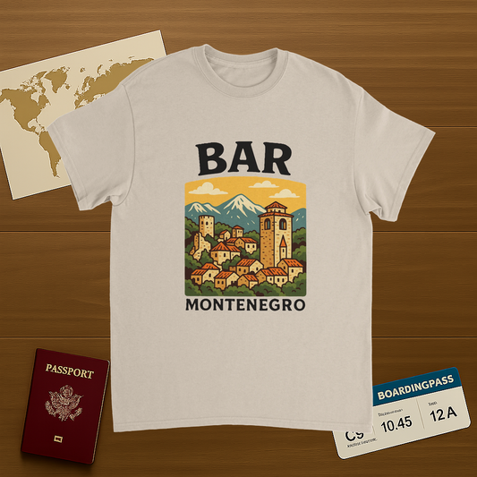Bar Montenegro Unisex Travel T-Shirt