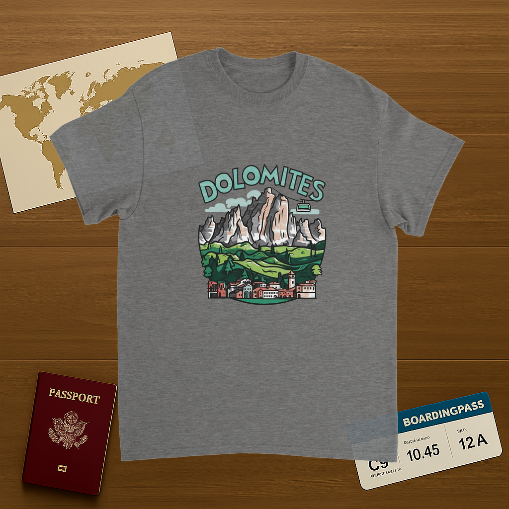 Dolomites Italy Unisex Travel T-Shirt