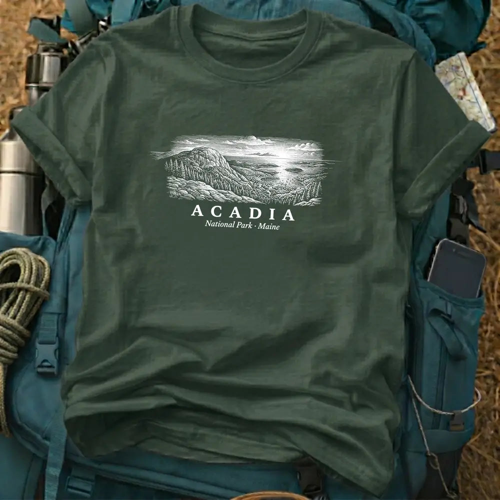 Acadia National Park T-Shirt – Retro Maine Coast Graphic Tee