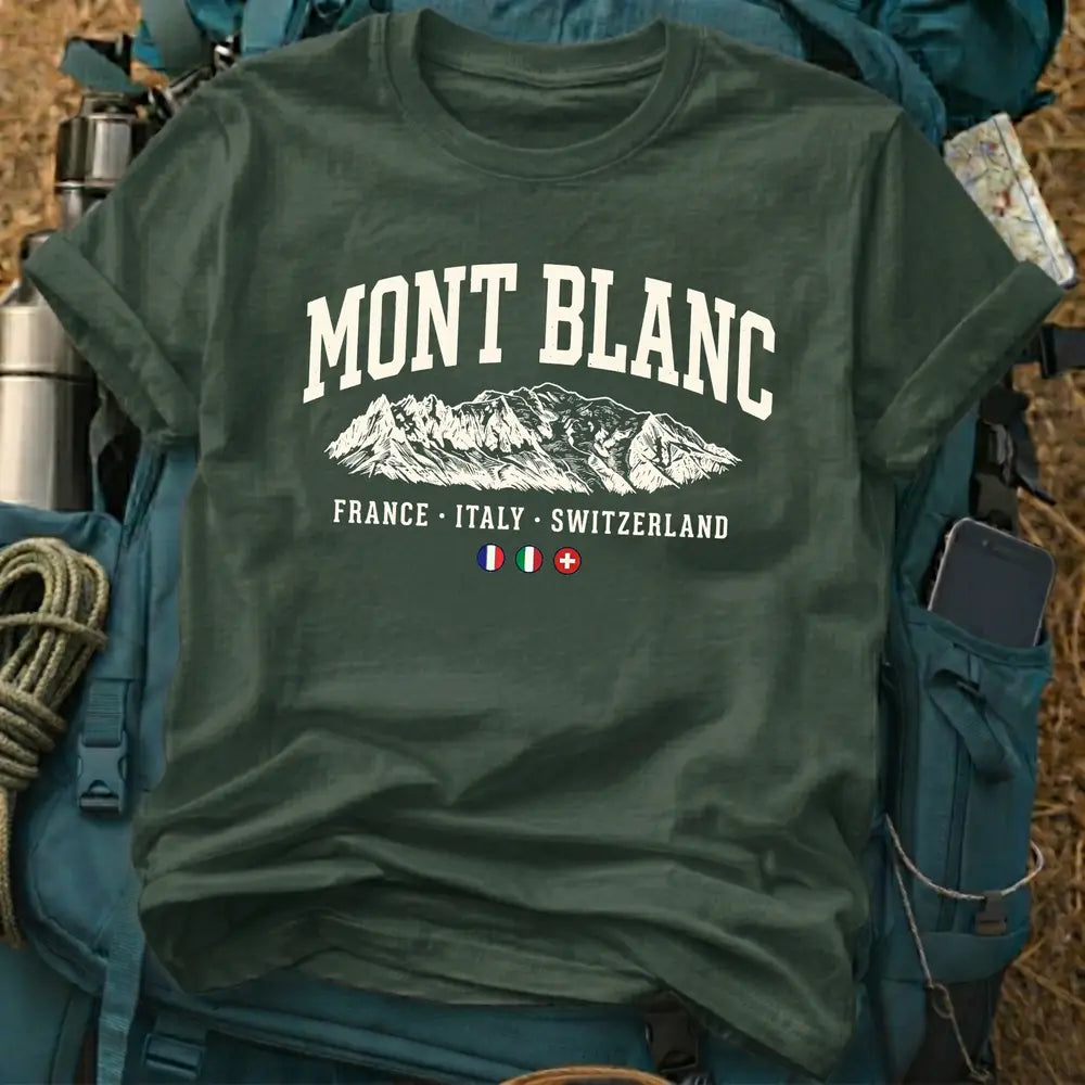 Mont Blanc Alps T-Shirt – Vintage Mountain Graphic Tee