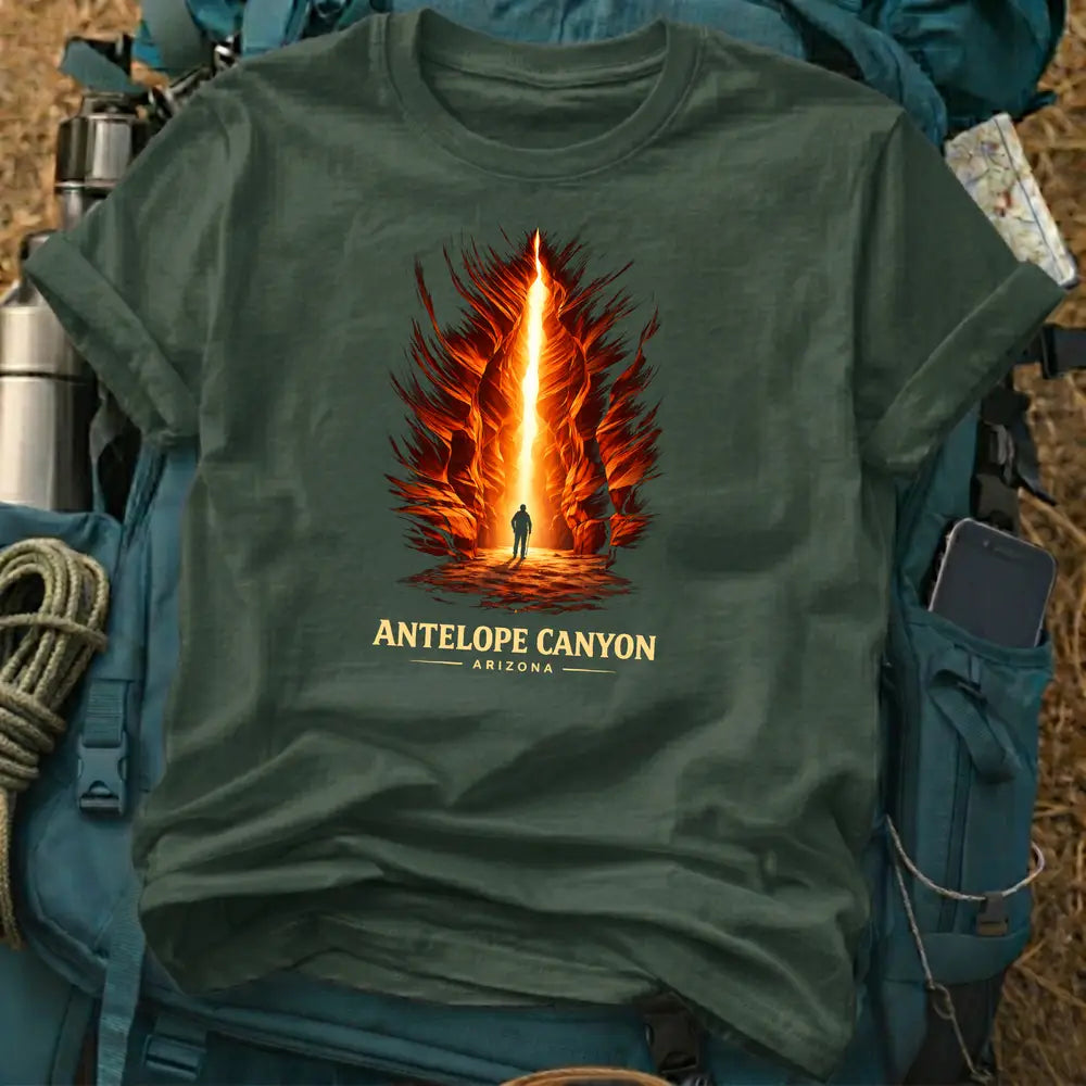 Antelope Canyon National Landmark T-Shirt – Retro Desert Slot Canyon Graphic Tee