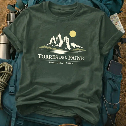 Torres del Paine Chile T-Shirt – Chilean Andes Mountain Graphic Tee