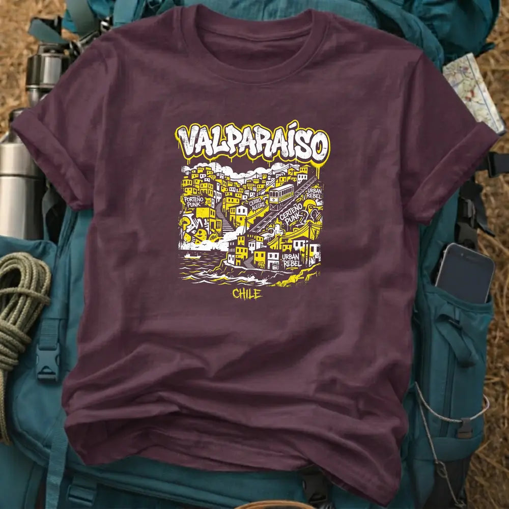 Valparaíso Graffiti Street Art Graphic T-Shirt