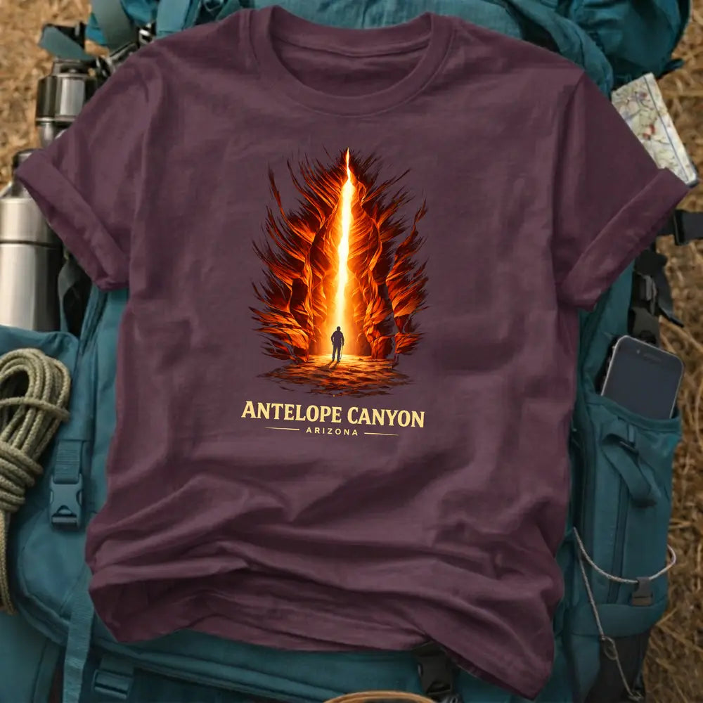 Antelope Canyon National Landmark T-Shirt – Retro Desert Slot Canyon Graphic Tee