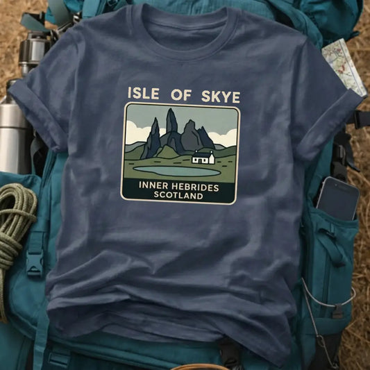 Isle of Skye Scotland T-Shirt – Inner Hebrides Mountain Graphic Tee