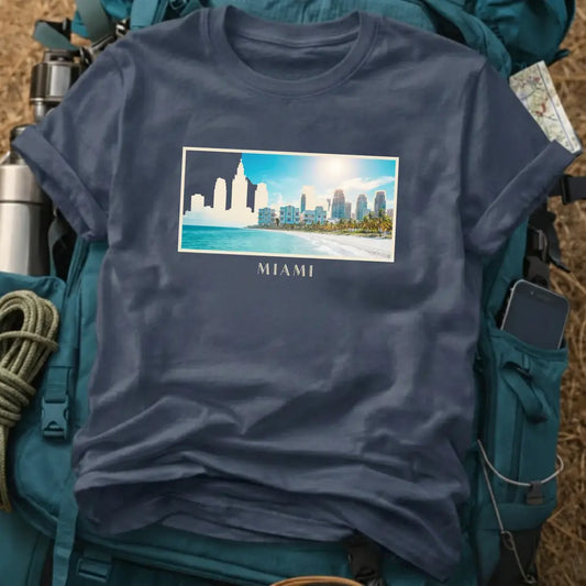 Miami Florida T-Shirt – Retro Photographic South Beach Graphic Tee