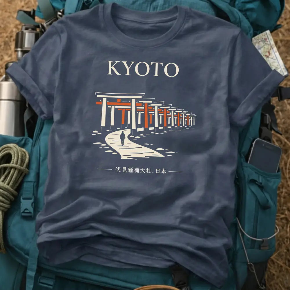 Kyoto Fushimi Inari Tee – Japanese Torii Gate Graphic Shirt