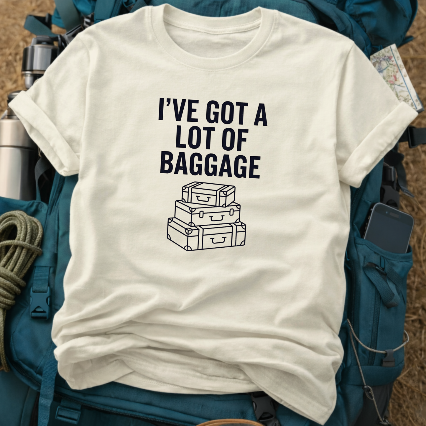 I’ve Got A Lot Of Baggage Tee – Funny Travel Pun Graphic Shirt