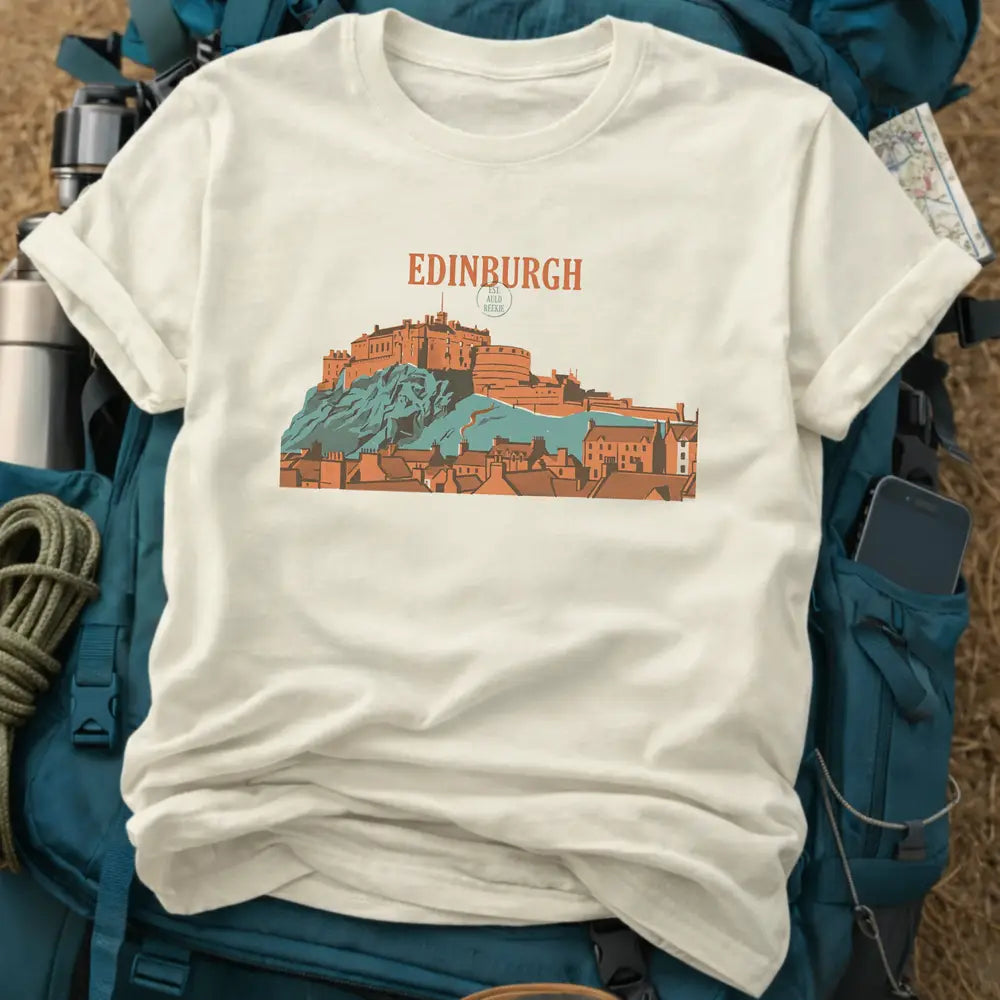 Edinburgh Riso Postcard Graphic T-Shirt