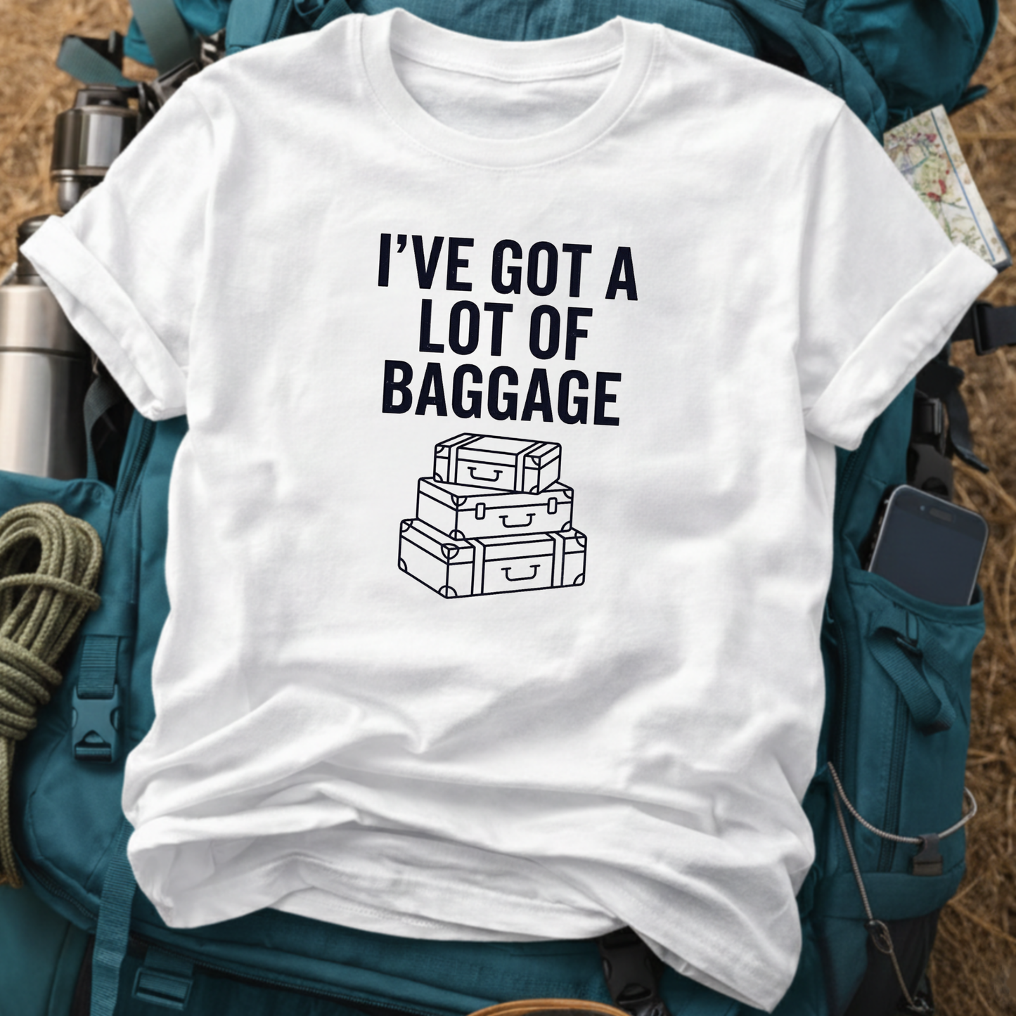 I’ve Got A Lot Of Baggage Tee – Funny Travel Pun Graphic Shirt