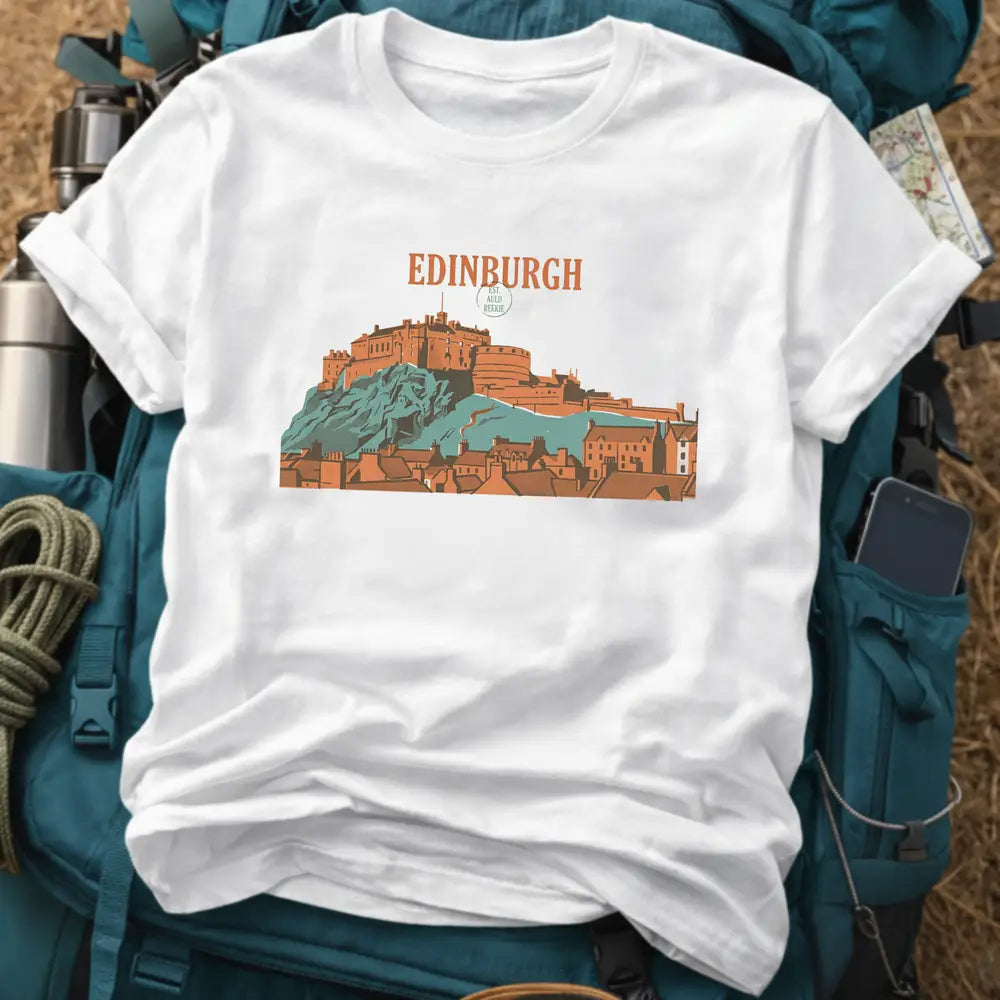 Edinburgh Riso Postcard Graphic T-Shirt