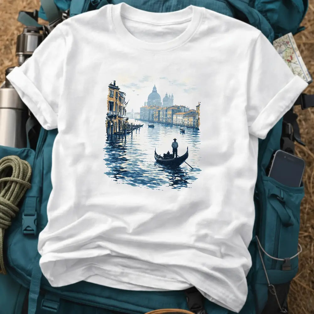 Venice Italy Grand Canal T-Shirt – Vintage Gondola Graphic Tee